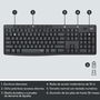 Clavier et souris sans fil Logitech MK295 Gris Espagnol Qwerty