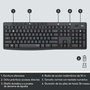 Clavier et souris sans fil Logitech MK295 Noir Espagnol Qwerty