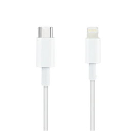 Nanocable Câble Lightning USB Type C Blanc 1M pour iPhone iPad iPod