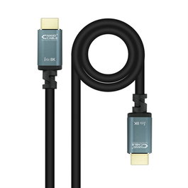 Nanocable Câble HDMI 2.1 8K 48Gbps 3 mètres – Compatible eARC HDR 3D, Noir