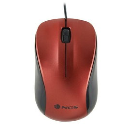 Souris Optique NGS CREW Rouge 1200 DPI