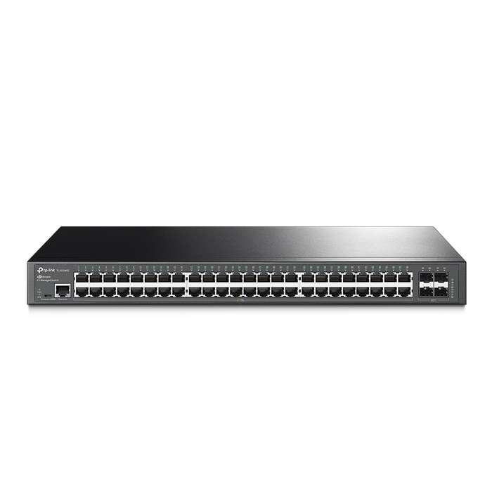 TP-LINK Switch Gigabit 48 ports TL-SG3452 PoE+ avec 4 ports SFP, gestioné, Noir TP-LINK Switch Gigabit 48 ports TL-SG3452 PoE+ avec 4 ports SFP, gestioné, Noir