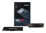 Samsung 980 PRO - SSD 1 To M.2 NVMe PCIe 4.0, Vitesse de lecture jusqu'à 7000 Mo/s, Format 2280, Contrôleur Elpis, V-NAND MLC