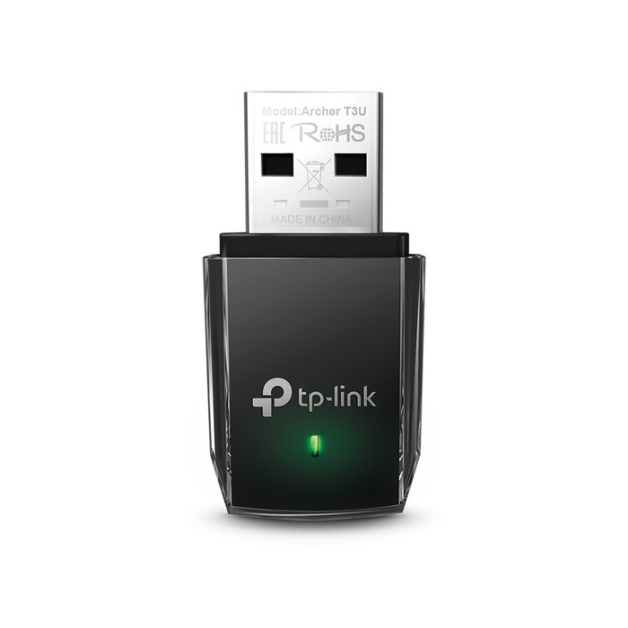 TP-Link Archer T3U Mini Adaptateur USB 3.0 AC1300 Dual Band Noir TP-Link Archer T3U Mini Adaptateur USB 3.0 AC1300 Dual Band Noir