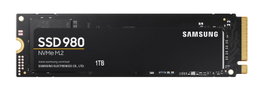 Samsung 980 SSD NVMe M.2 1 To, interface PCIe 3.0, vitesses de lecture/écriture jusqu'à 3500/3000 MB/s, technologie V-NAND