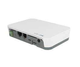 MikroTik KNOT Passerelle IoT - Processeur QCA9531 650 MHz, 64 Mo RAM, Wi-Fi 4 300 Mbit/s, Bluetooth, 2x Ports Ethernet 100 Mbps avec PoE-in/out, RS485, Modbus
