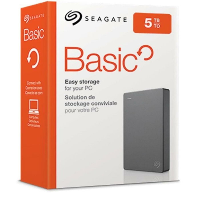 Seagate Basic 5 To, Argent