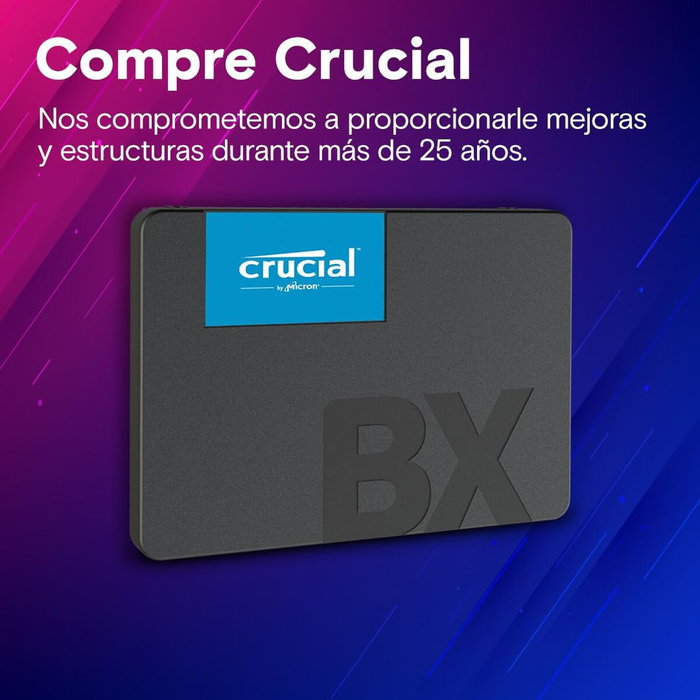 Crucial BX500 SSD Interne 2 To 2,5 pouces SATA 6 Gb/s