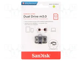 SANDISK Ultra Dual OTG 64 GB USB A - USB B micro