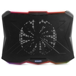 Nox Hummer Pro Stand Support Refroidissement pour PC Portable 43,9 cm (17.3") avec Ventilateur 17 cm USB Noir Métal Plastique