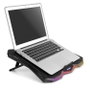 Nox Hummer Pro Stand Support Refroidissement pour PC Portable 43,9 cm (17.3") avec Ventilateur 17 cm USB Noir Métal Plastique
