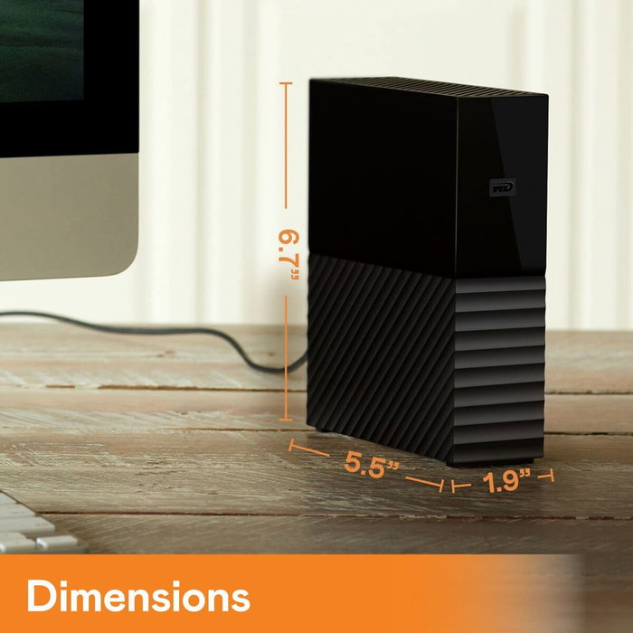 Disque Dur Externe Western Digital My Book Noir 16 TB