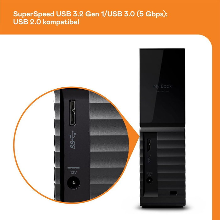 Disque Dur Externe Western Digital My Book Noir 14 TB