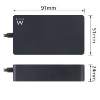 Ewent EW3981 Chargeur USB-C 45W Power Delivery pour Ordinateur Portable 15.6 Pouces, Smartphone et Tablette, Câble Intégré 2.75 m