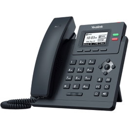 Yealink SIP-T31P Téléphone VoIP IP avec écran LCD, 2 comptes SIP, HD Audio et PoE