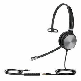 Yealink UH36 Casque Mono USB avec connectivité USB-A/USB-C et prise 3.5mm, optimisé pour Microsoft Teams et IP phones, avec annulation de bruit