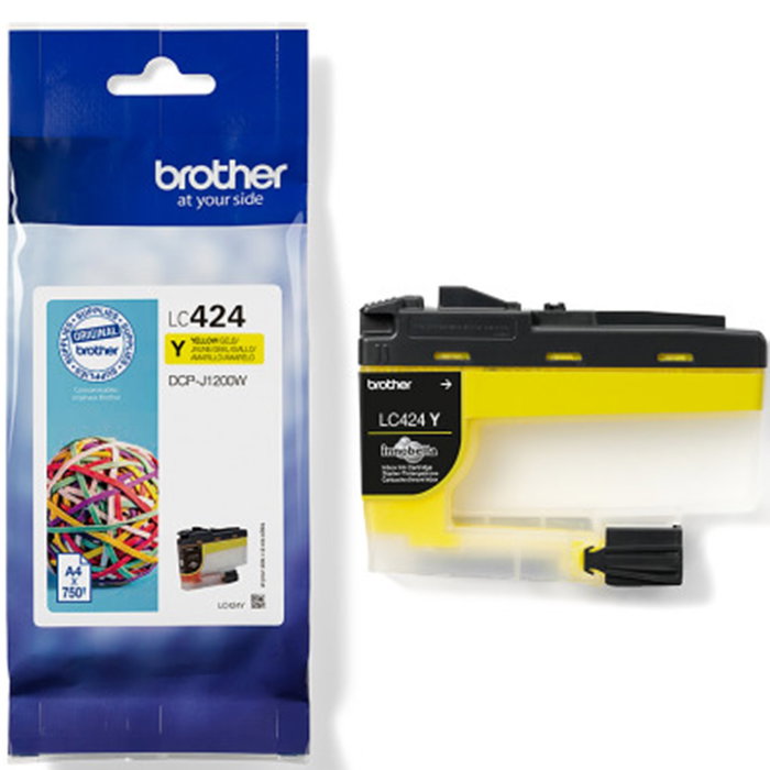 Brother LC-424Y Cartouche d'encre Jaune Brother LC-424Y Cartouche d'encre Jaune