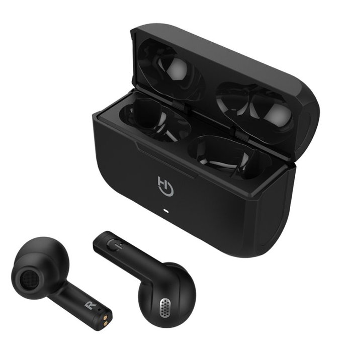 Hiditec Fenix Black TWS Écouteurs Bluetooth 5.0 True Wireless avec étui de charge USB-C 18h autonomie Hiditec Fenix Black TWS Écouteurs Bluetooth 5.0 True Wireless avec étui de charge USB-C 18h autonomie