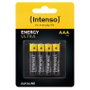 Intenso Pack Piles Alcalines AAA LR03 Energy Ultra - 4 Unités, 1.5V, 1250 mAh