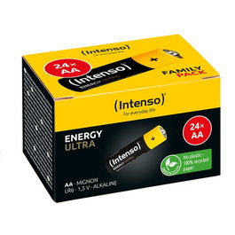 Intenso 7501824 Energy Ultra Pack 24 Piles Alcalines AA LR6 1.5V 2600mAh