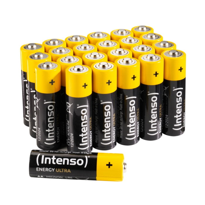 Intenso 7501824 Energy Ultra Pack 24 Piles Alcalines AA LR6 1.5V 2600mAh