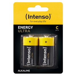 Intenso 7501432 Pack de 2 Piles Alcalines Energy Ultra LR14 1.5V 8000 mAh