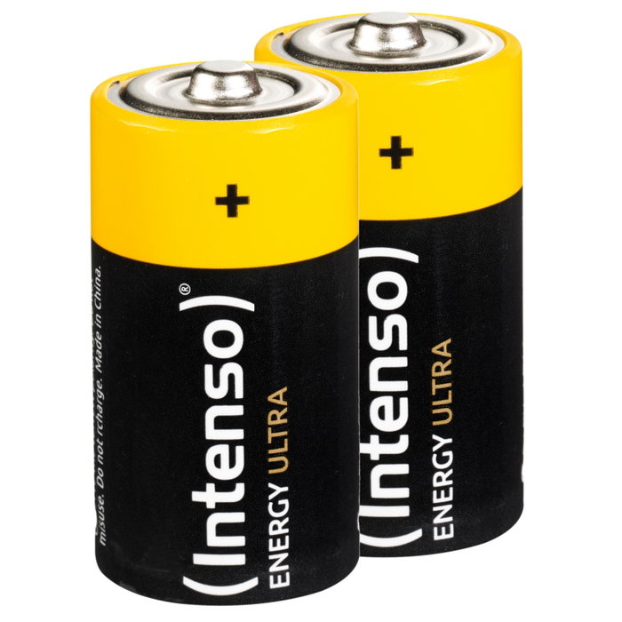 Intenso 7501432 Pack de 2 Piles Alcalines Energy Ultra LR14 1.5V 8000 mAh