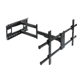 Tooq Lp4380XL Support Mural pour TV 43-80 Pouces, Bras Articulé, VESA 200x200-800x400, Inclinable, Rotatif, Jusqu'à 50 kg, Noir