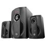 Hiditec Enceintes 2.1 Multimédia H400 Dark Edition 80W Bluetooth USB SD