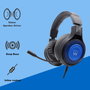 Ewent Pl3322 Casque Gaming 50mm avec Microphone Filaire Noir pour PC Xbox PlayStation Smartphone Tablette