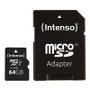 Intenso 3433490 Carte Mémoire Micro SDXC 64 Go Classe 10 UHS-I U1