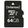 Intenso Carte mémoire micro SD 64 Go professionnelle v30 + adaptateur SD