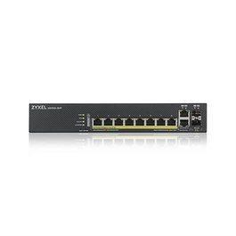 Zyxel GS1920-8HPV2-EU0101F Switch Géré 8 Ports PoE Gigabit 10/100/1000, 2 Ports Combo SFP, 161.8W, Noir