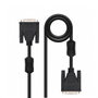 NANOCABLE Câble DVI-D Dual Link 24+1 Mâle/Mâle 1.8 m Noir - 10.15.0802