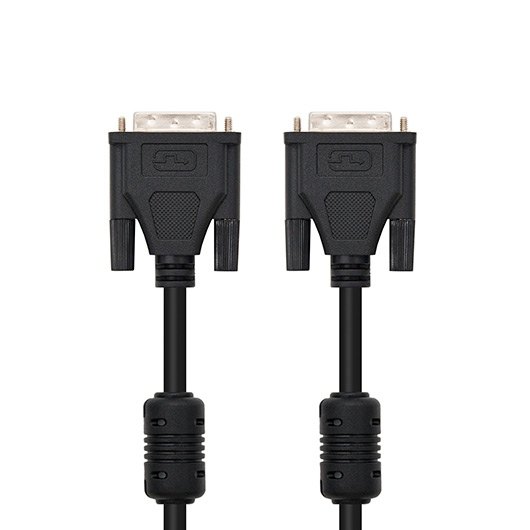 NANOCABLE Câble DVI-D Dual Link 24+1 Mâle/Mâle 1.8 m Noir - 10.15.0802 NANOCABLE Câble DVI-D Dual Link 24+1 Mâle/Mâle 1.8 m Noir - 10.15.0802