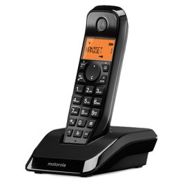 Motorola S1201 Téléphone Fixe Sans Fil DECT Noir - Modèle C69000D48O1AES03