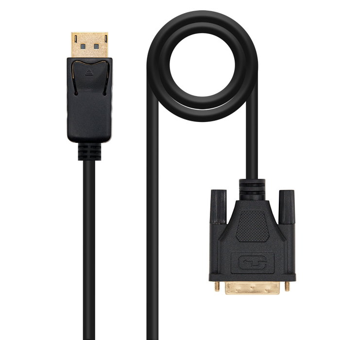 Nanocable 10.15.4502 Câble Convertisseur DisplayPort vers DVI 2 M Noir