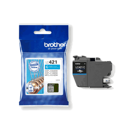Brother LC-421C / LC421C Cartouche d'encre Cyan pour imprimante