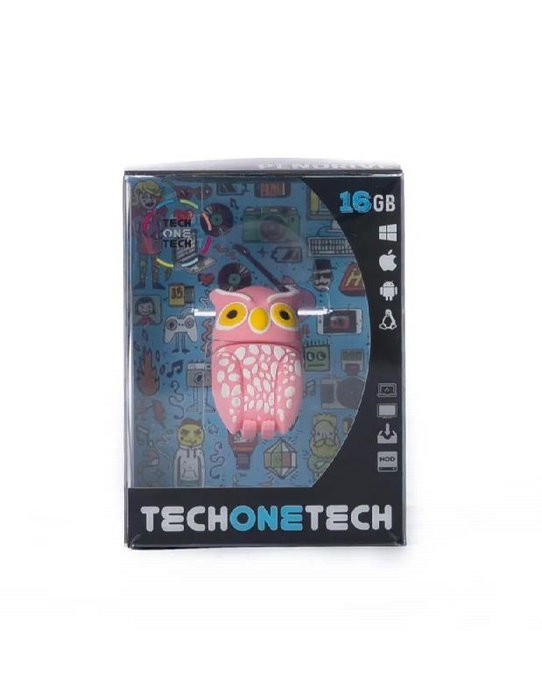 PENDRIVES DISEÑOS Pendrive 32Go Hibou Rose TEC 5143-32