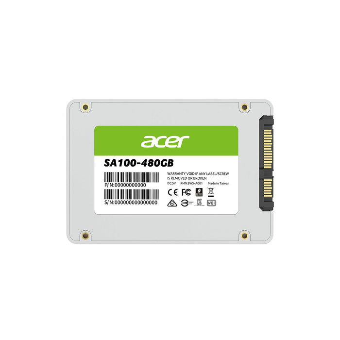 Disque dur Acer BL9BWWA103 480 GB 2.5" Disque dur Acer BL9BWWA103 480 GB 2.5"