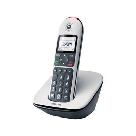Motorola CD5001 Téléphone sans fil DECT numérique avec répondeur, Grand écran rétroéclairé, Répertoire 150 contacts, Blanc