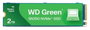 Western Digital WD Green SN350 SSD NVMe 2 To PCIe M.2 2280, vitesse de lecture jusqu'à 3200 Mo/s