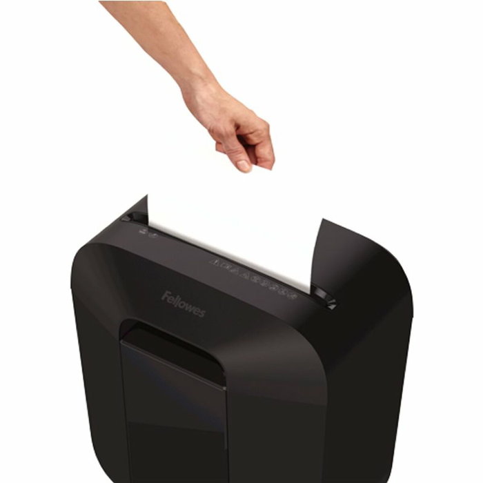 Fellowes LX25 - Destructeur de documents professionnel, coupe croisée 4x37 mm, 6 feuilles, bac 11,5 L, niveau de sécurité P-4, noir