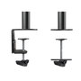 Tooq Support Mural pour Écran et PC Portable 13-32 Pouces et 10-15.6 Pouces, VESA 75x75/100x100, Rotation 180°, Inclinaison 45°, Noir