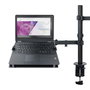 Tooq Support Mural pour Écran et PC Portable 13-32 Pouces et 10-15.6 Pouces, VESA 75x75/100x100, Rotation 180°, Inclinaison 45°, Noir