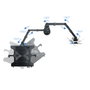 Tooq Support Mural pour Écran et PC Portable 13-32 Pouces et 10-15.6 Pouces, VESA 75x75/100x100, Rotation 180°, Inclinaison 45°, Noir
