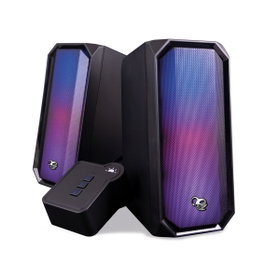 Coolbox R205 Enceintes Gaming 2.0 RGB Bluetooth 5.0, Contrôle Tactile, 6W RMS