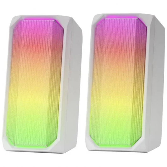 Mars Gaming MSRGB Enceintes Gaming 15W Bluetooth 5.0 RGB Full Mesh avec Caisse de Contrôle Mars Gaming MSRGB Enceintes Gaming 15W Bluetooth 5.0 RGB Full Mesh avec Caisse de Contrôle