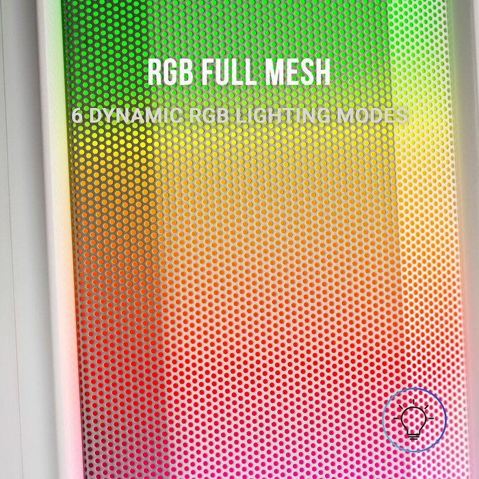 Haut-parleurs bluetooth portables Mars Gaming MSRGBW Blanc 15 W 4 W