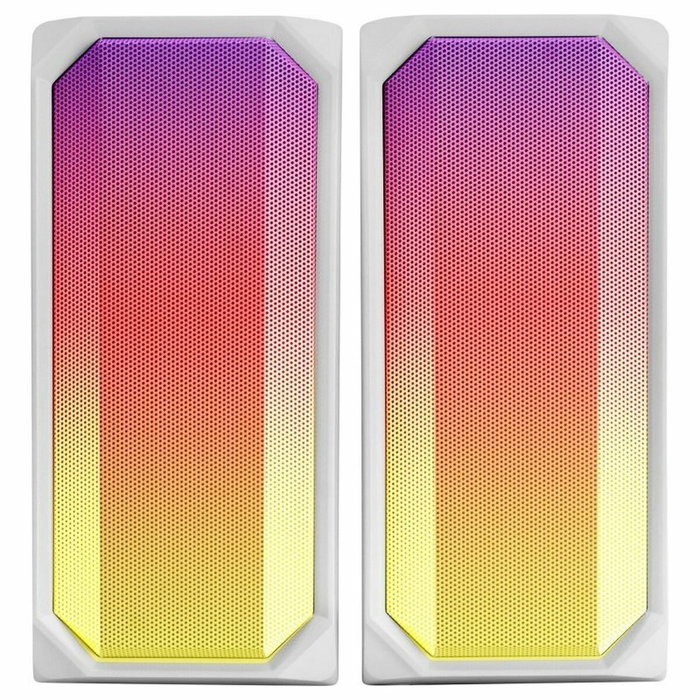 Haut-parleurs bluetooth portables Mars Gaming MSRGBW Blanc 15 W 4 W